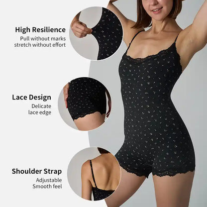 Yummy Collection Onesie (Black Floral)